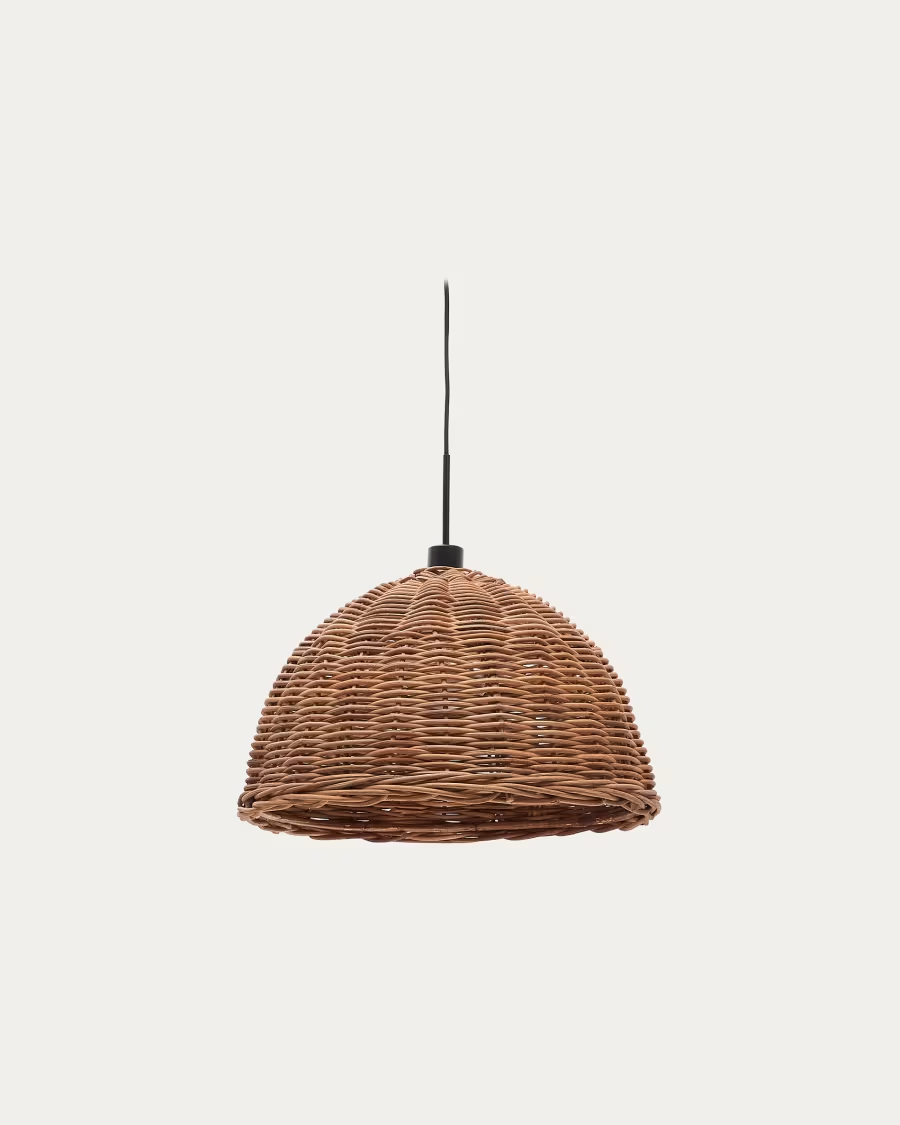 Kave Home Jornets rattan ceiling lamp shade in a natural finish Ø 50 cm