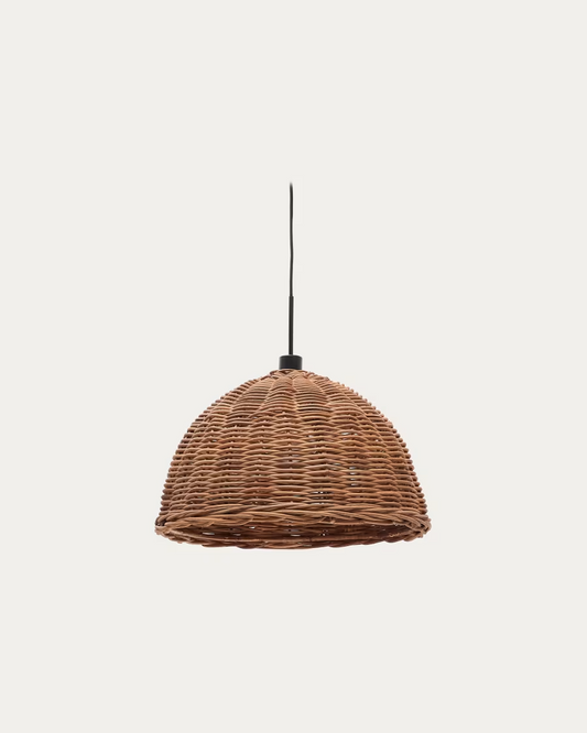 Kave Home Jornets rattan ceiling lamp shade in a natural finish Ø 50 cm