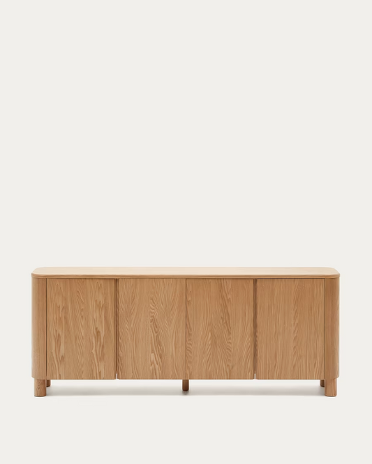 Kave Home Salaya sideboard in ash plywood FSC Mix Credit, 200 cm x 79 cm