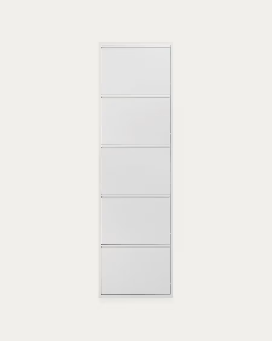 Kave Home Shoe rack Ode 50 x 168,5 cm 5 doors white