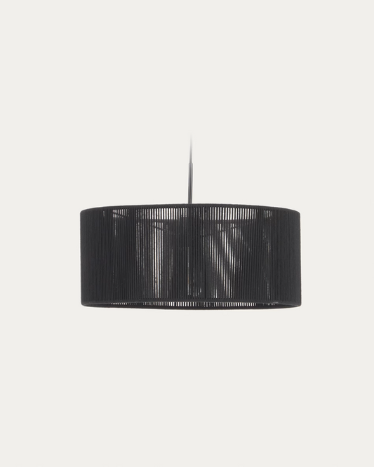 Kave Home Cantia Ceiling Light Shade with Black Finish - Ø 47 cm