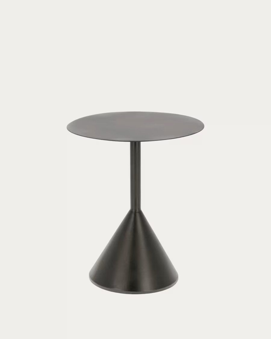 Kave Home Yinan side table Ø 48 cm black