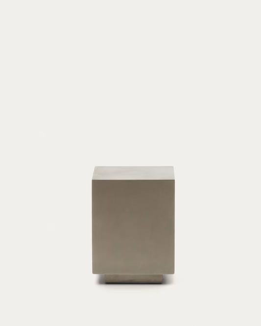 Kave Home Rustella cement side table, 35 x 35 cm