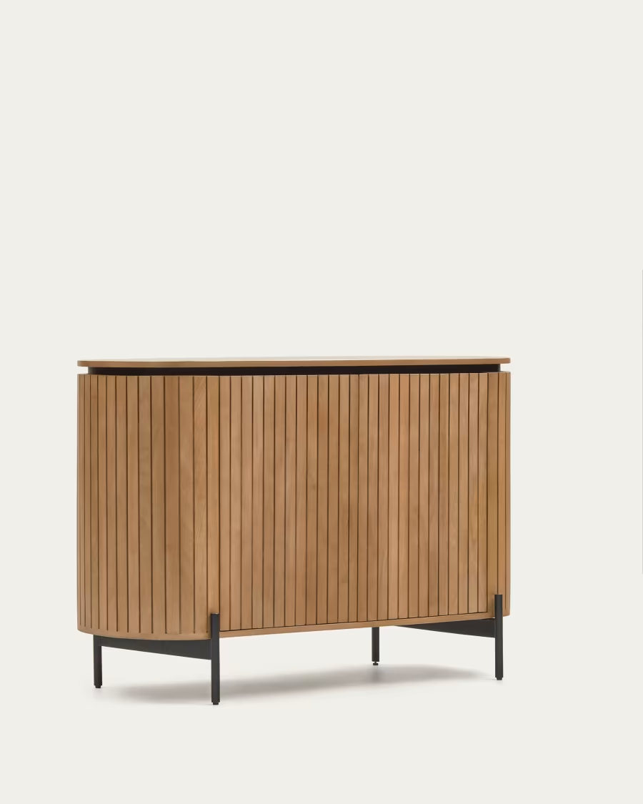 Kave Home Licia sideboard with 2 doors made from solid mango wood 120 x 80 cm