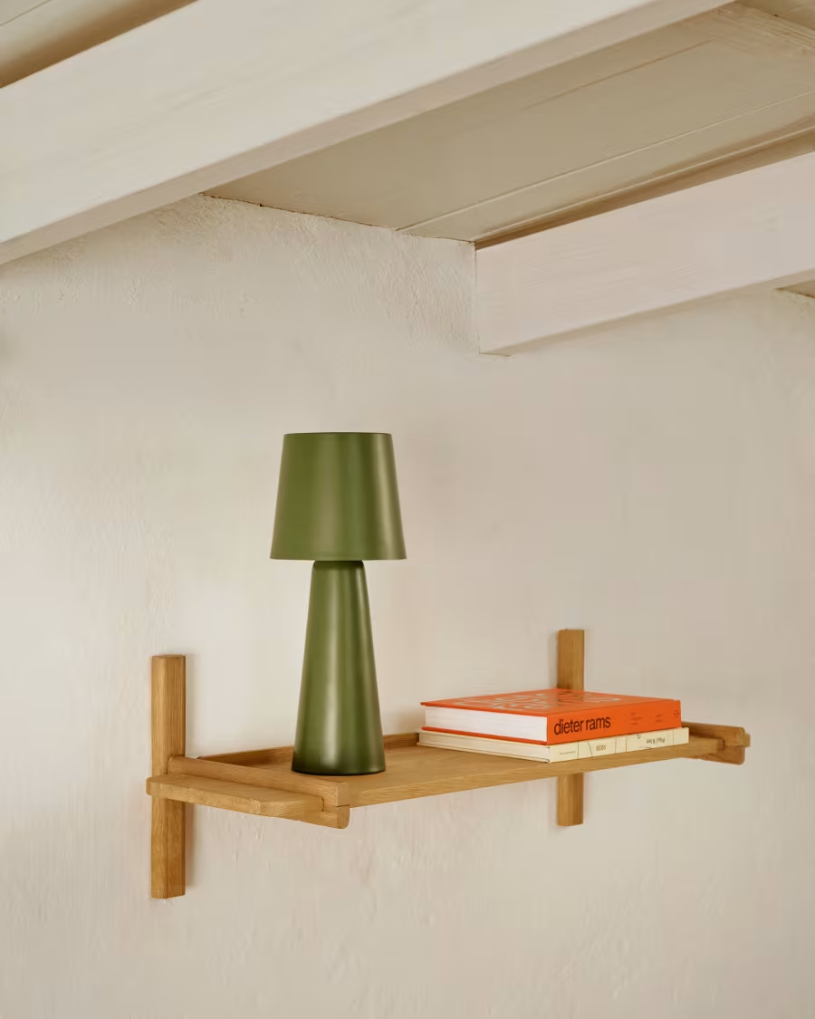 Kave Home Sitra modular shelf, 1 solid oak wood shelf in a natural finish, 90 cm