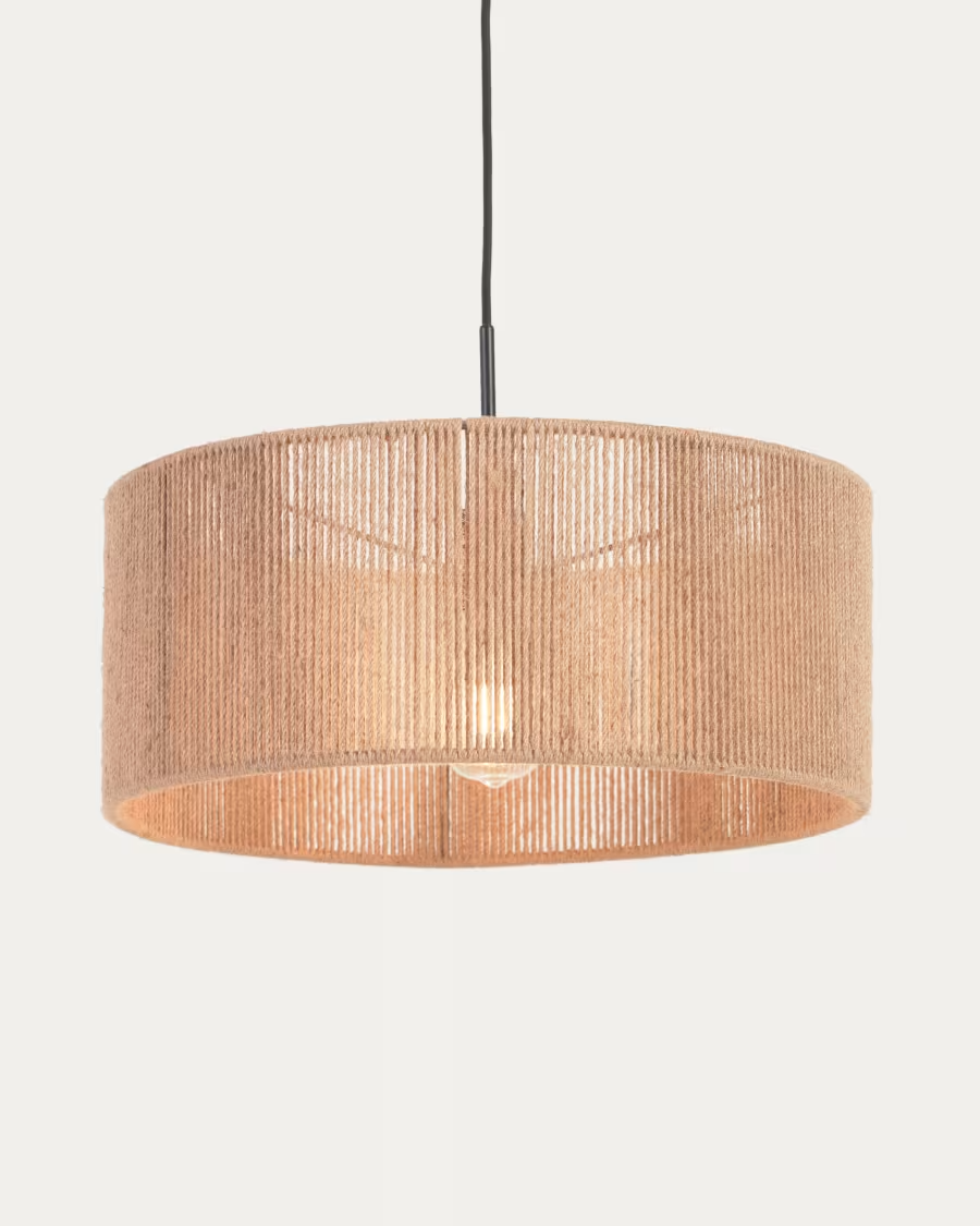 Kave Home Crista jute light shade with natural finish Ø 47 cm