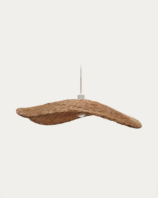 Kave Home Bisbal ceiling lamp shade with a natural finish, Ø 80 cm