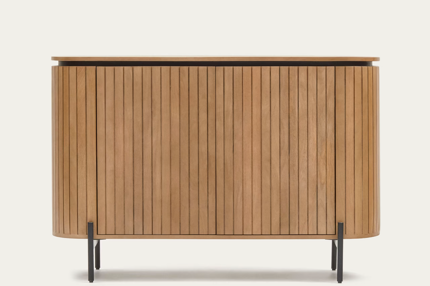 Kave Home Licia sideboard with 2 doors made from solid mango wood 120 x 80 cm