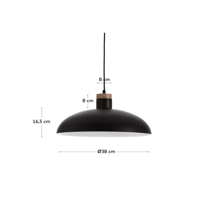 Kave Home Gotram pendant lamp black