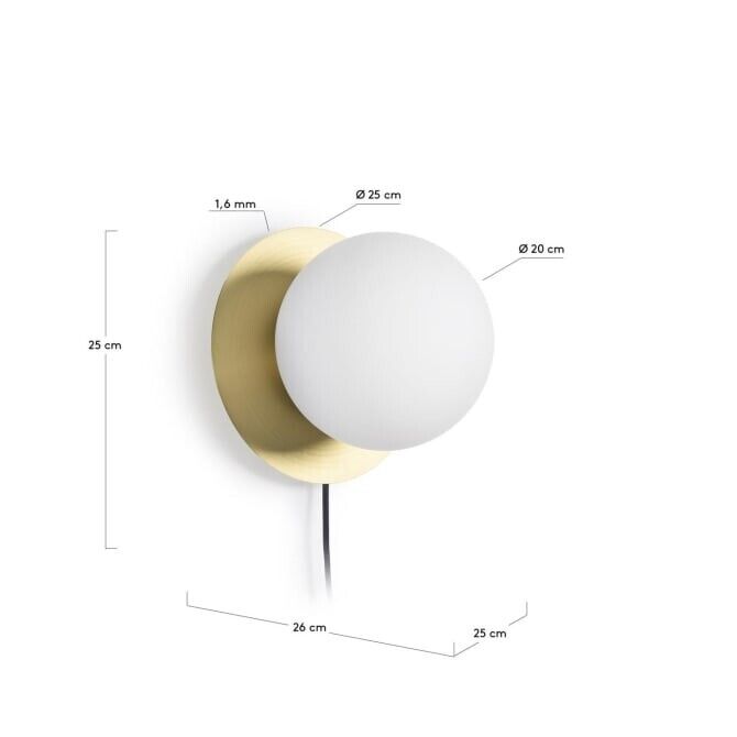 Kave Home Manz wall lamp UK adaptador