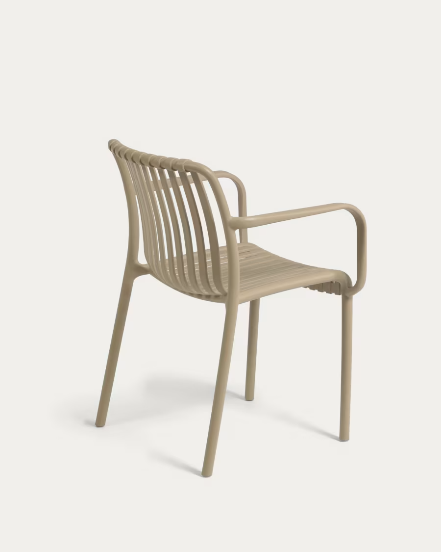 Kave Home Isabellini Stackable Outdoor Chair in Beige