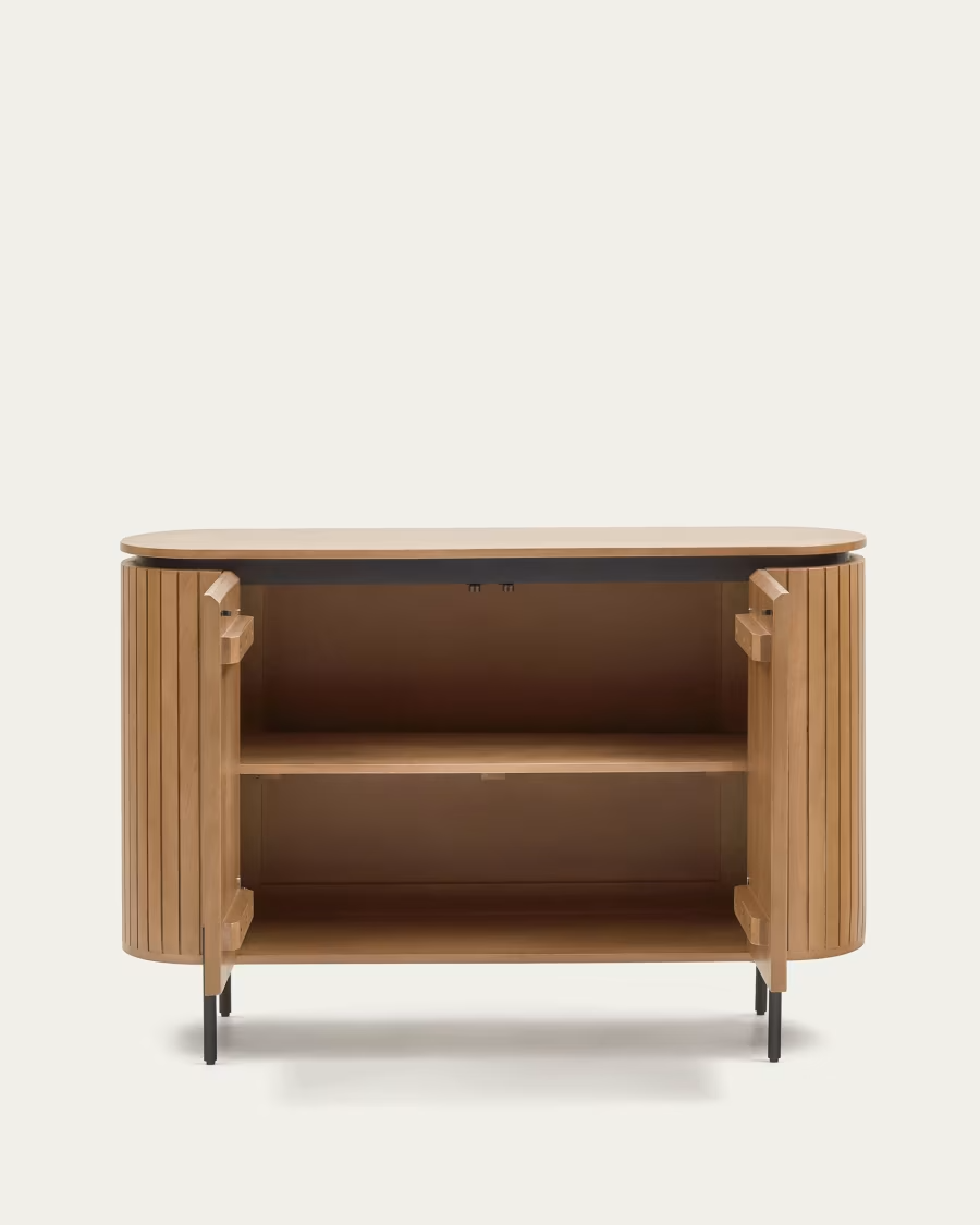 Kave Home Licia sideboard with 2 doors made from solid mango wood 120 x 80 cm