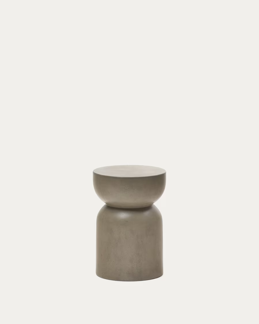 Kave Home Garbet round cement side table, Ø 32 cm