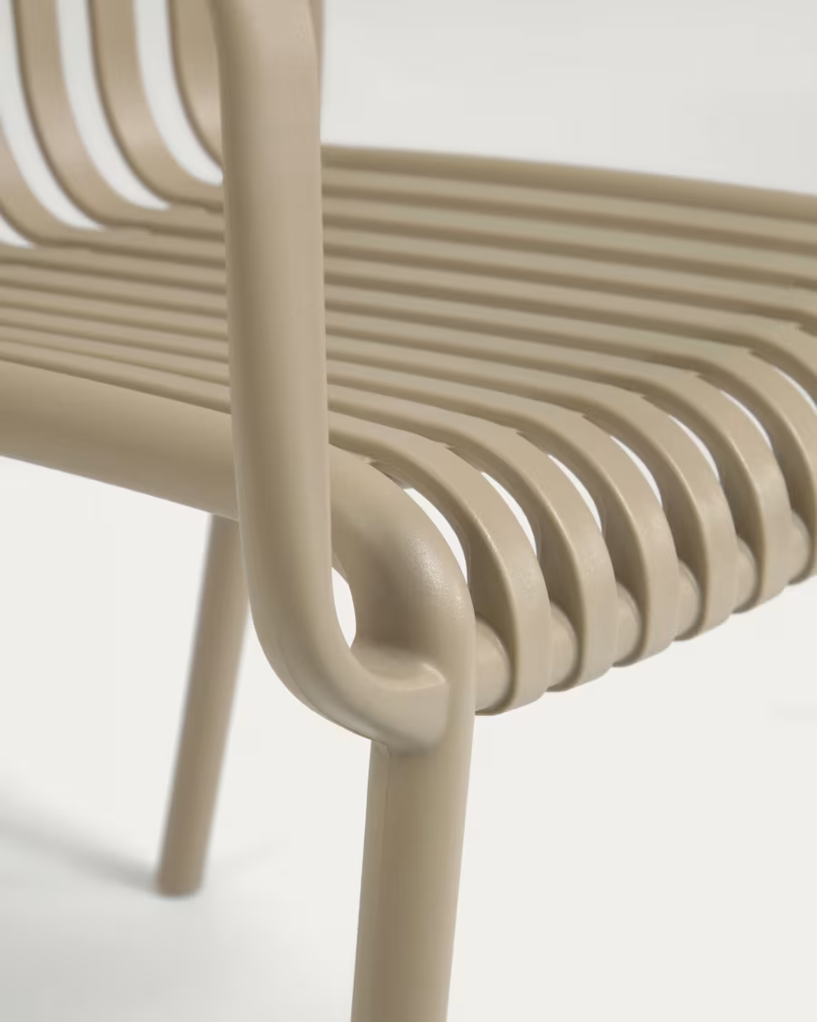 Kave Home Isabellini Stackable Outdoor Chair in Beige