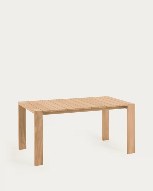 Kave home Victoire solid teak outdoor table 200 x 100 cm