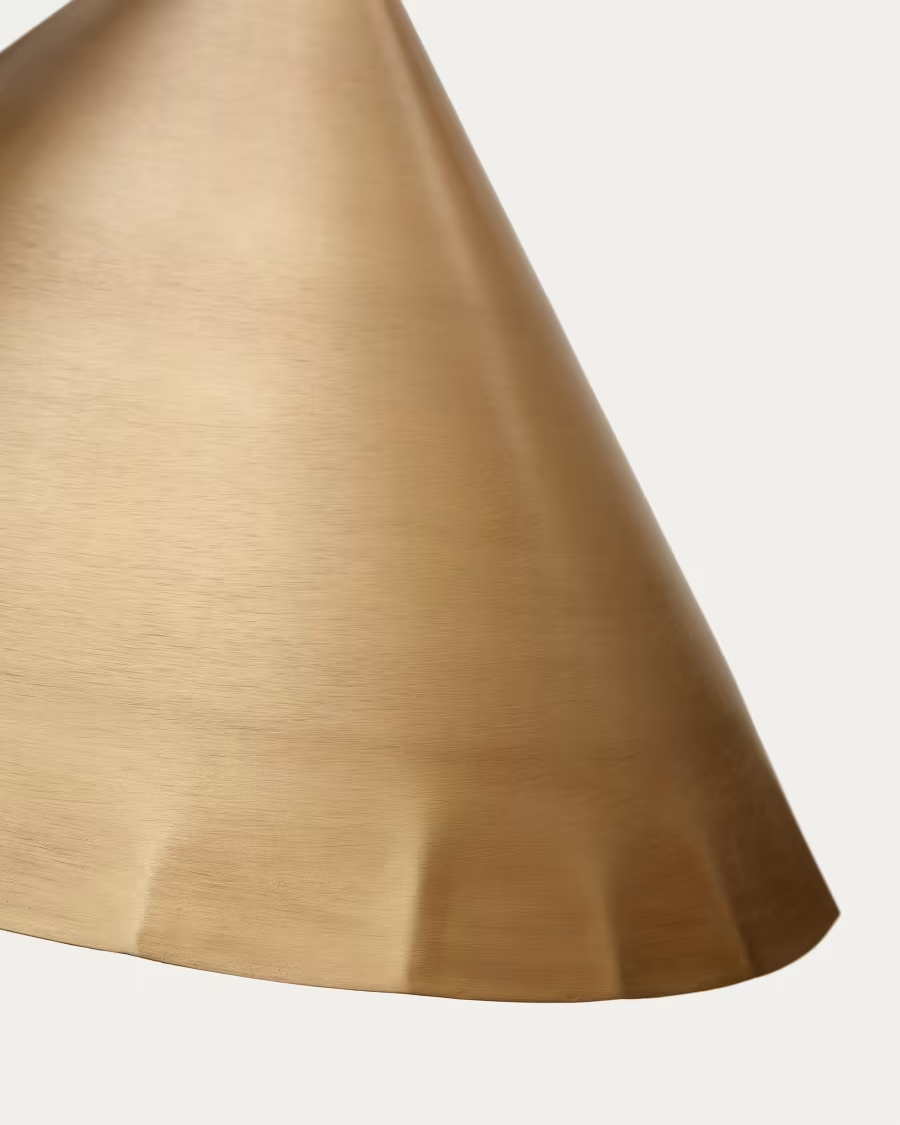 Kave Home Parlava brass ceiling lamp, Ø 46 cm