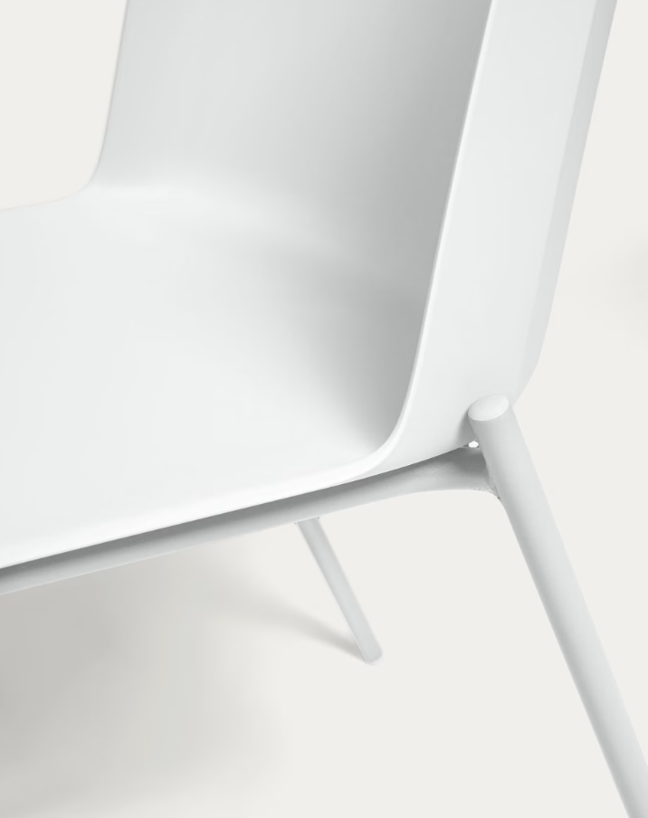 Kave Home Hannia white chair