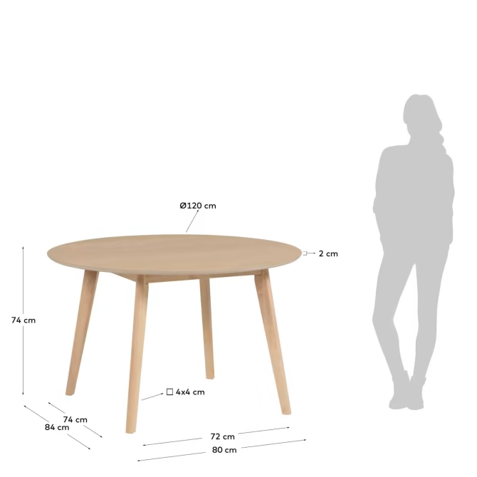 Kave Home Batilde Table Ø 120 cm