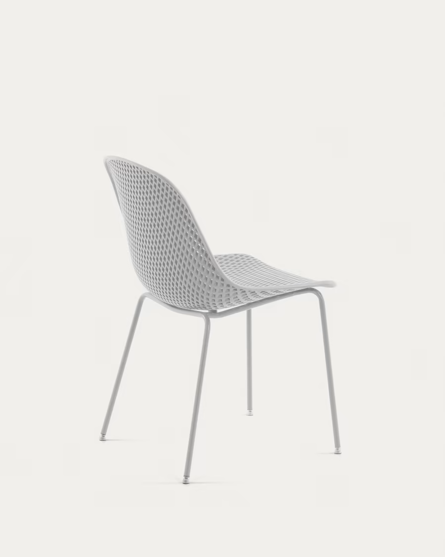 Kave Home Quinby outdoor dining chair in white