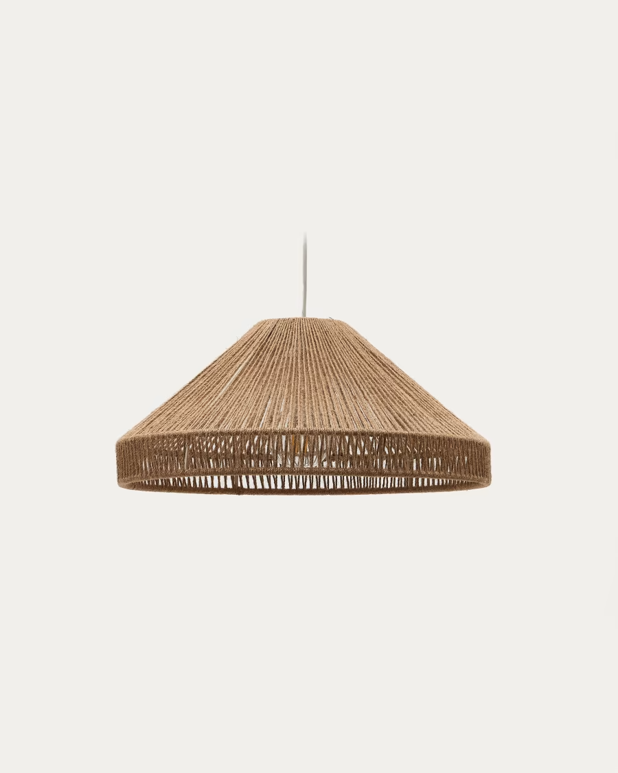 Kave home Pontos ceiling lamp shade in jute with a natural finish, Ø 45 cm