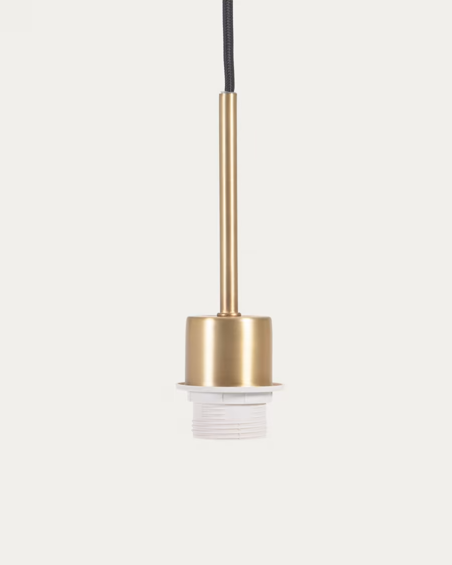 Kave Home Fulvia ceiling lamp fixtures in metal with a gold finish