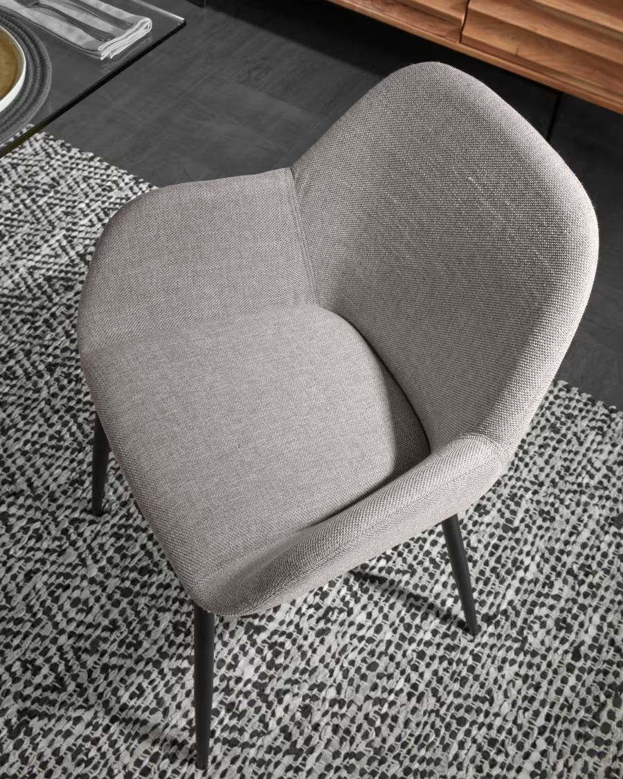 Kave Home 2 x Konna light grey chair