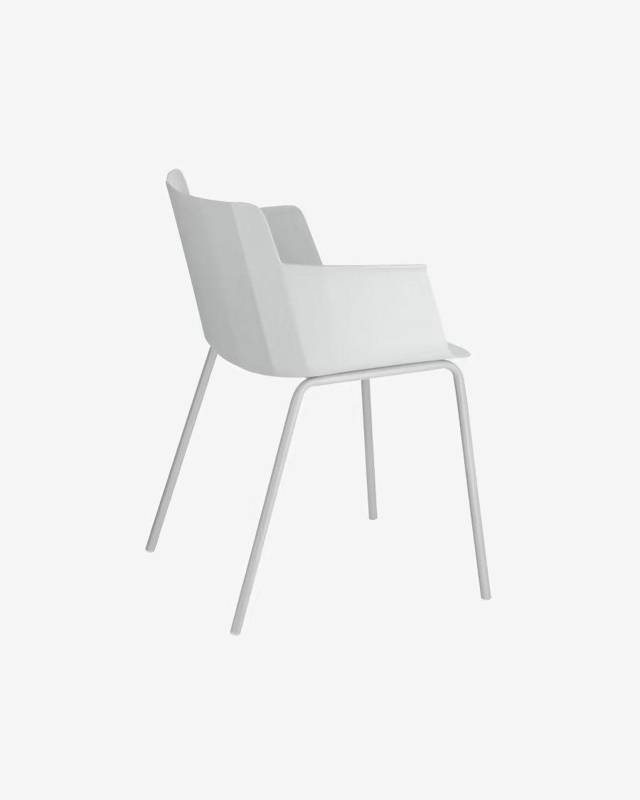 Kave Home Hannia grey chair with arms