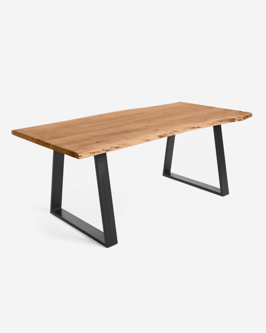 Kave Home Alaia table made from solid acacia wood with natural finish 200 x 95cm