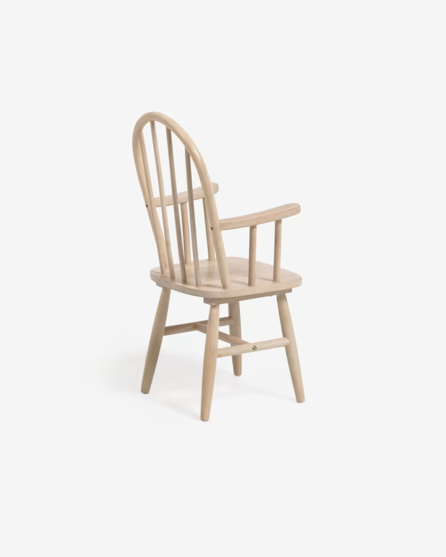 Kave Home 2 x Daisa kids chair in solid rubber wood