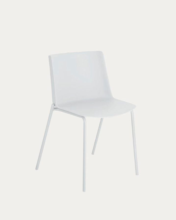 Kave Home Hannia white chair