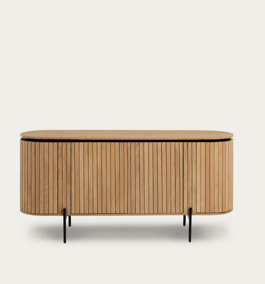 Kave Home Licia solid mango wood sideboard with 4 doors 170 x 80 cm