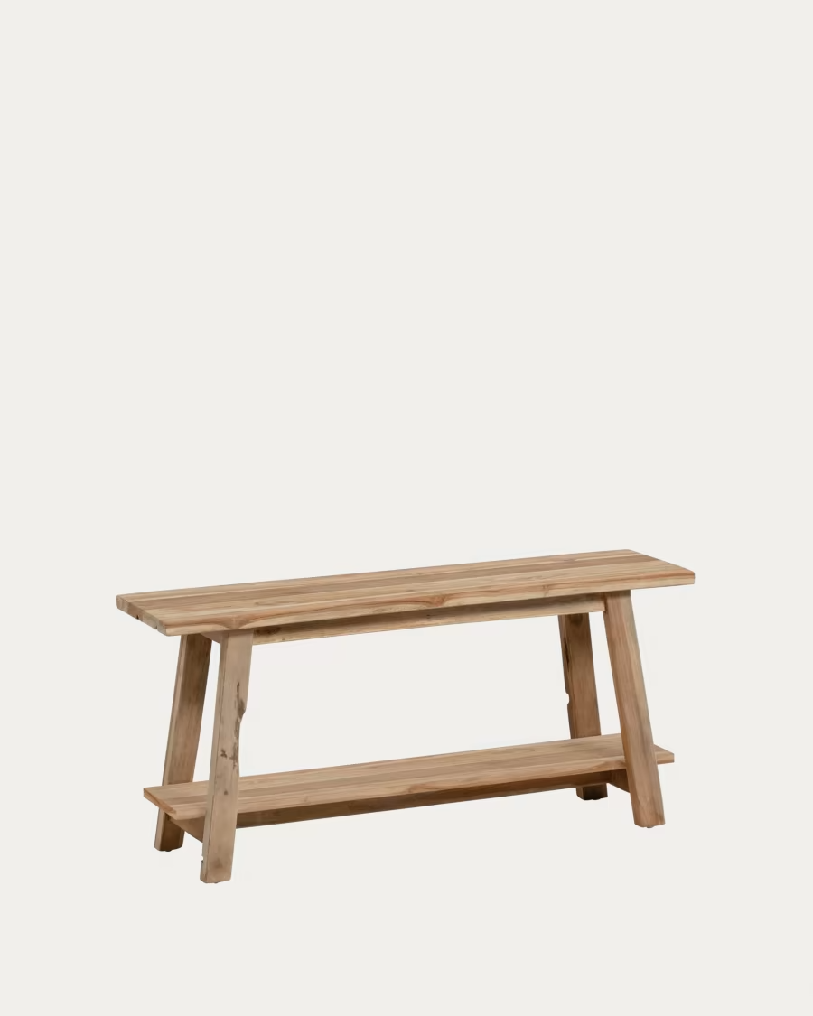 Safara solid recycled teak bench 100 cm