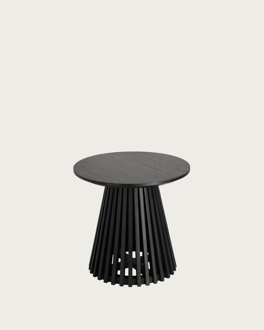 Kave Home Jeanette Ø 50 cm black side table