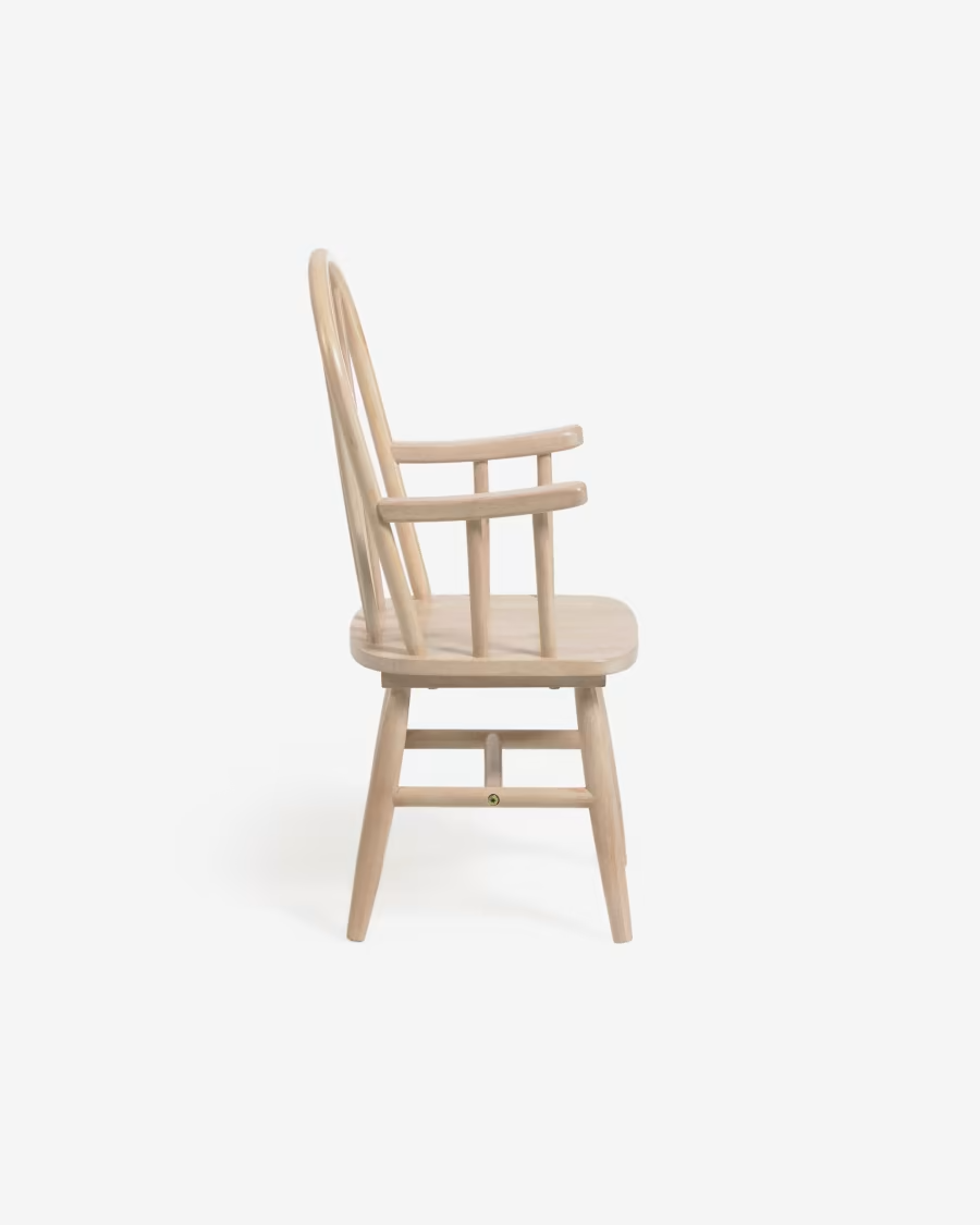 Kave Home 2 x Daisa kids chair in solid rubber wood