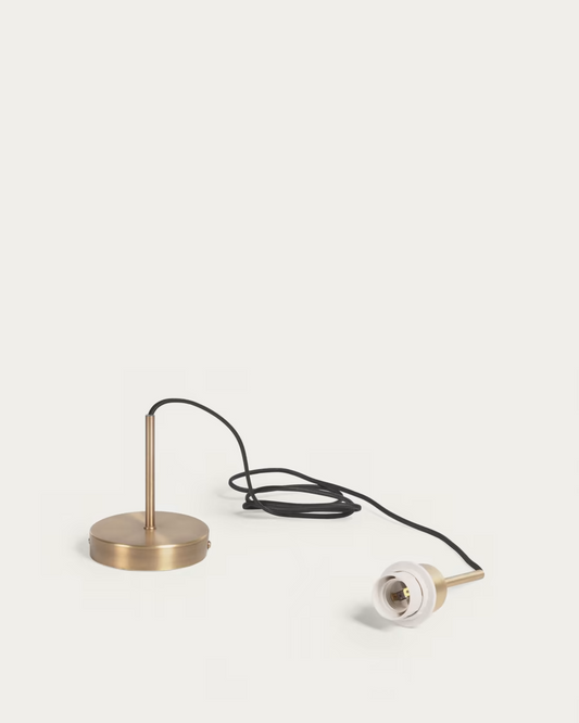 Kave Home Fulvia ceiling lamp fixtures in metal with a gold finish