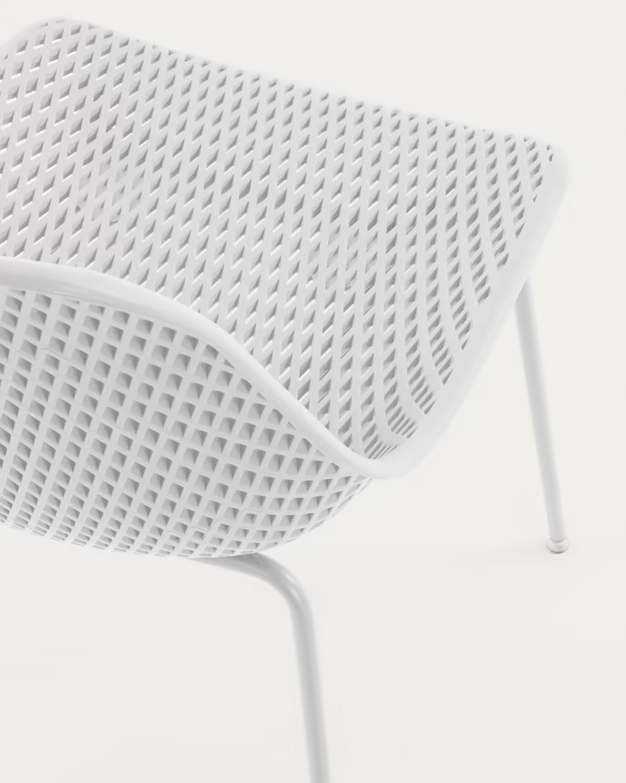 Kave Home Quinby outdoor dining chair in white