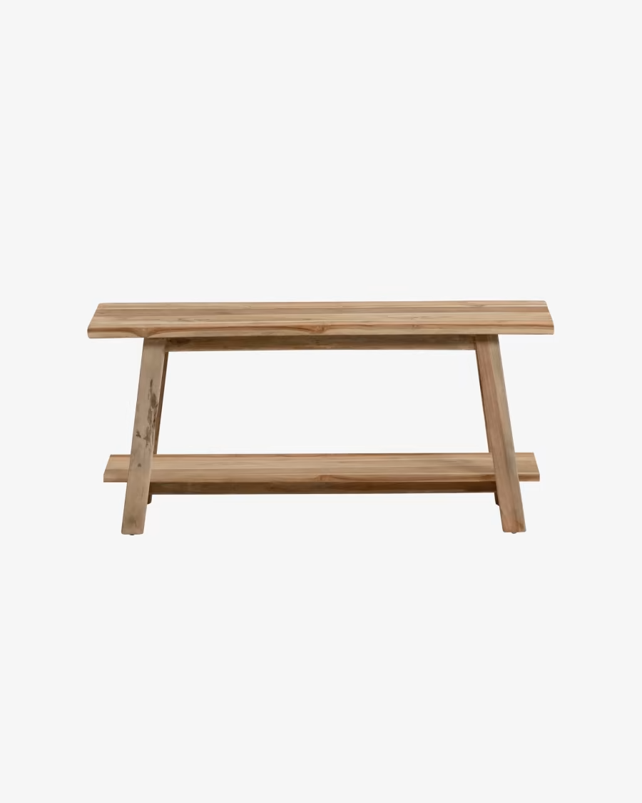 Safara solid recycled teak bench 100 cm