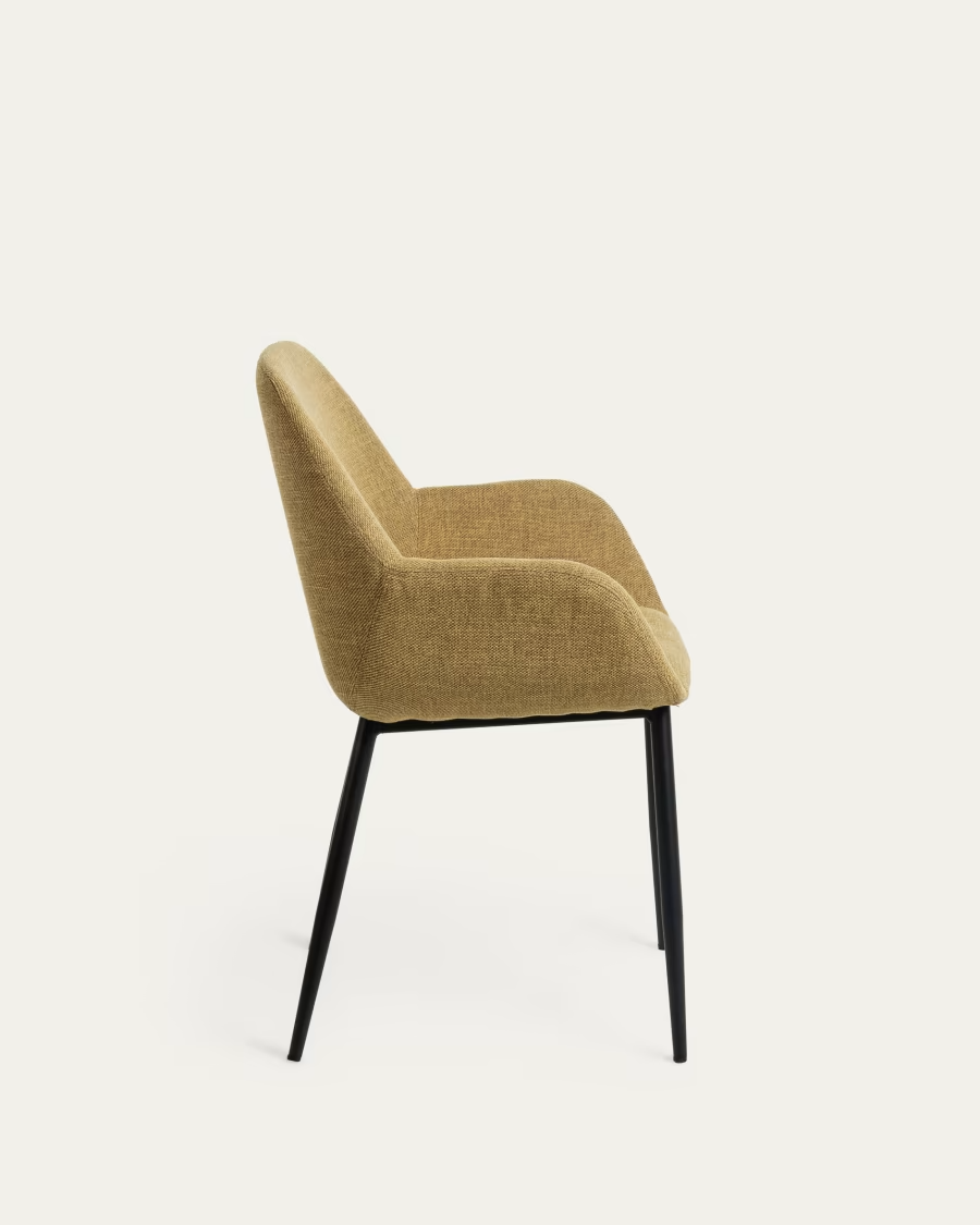 Kave Home x 4 Konna mustard chair