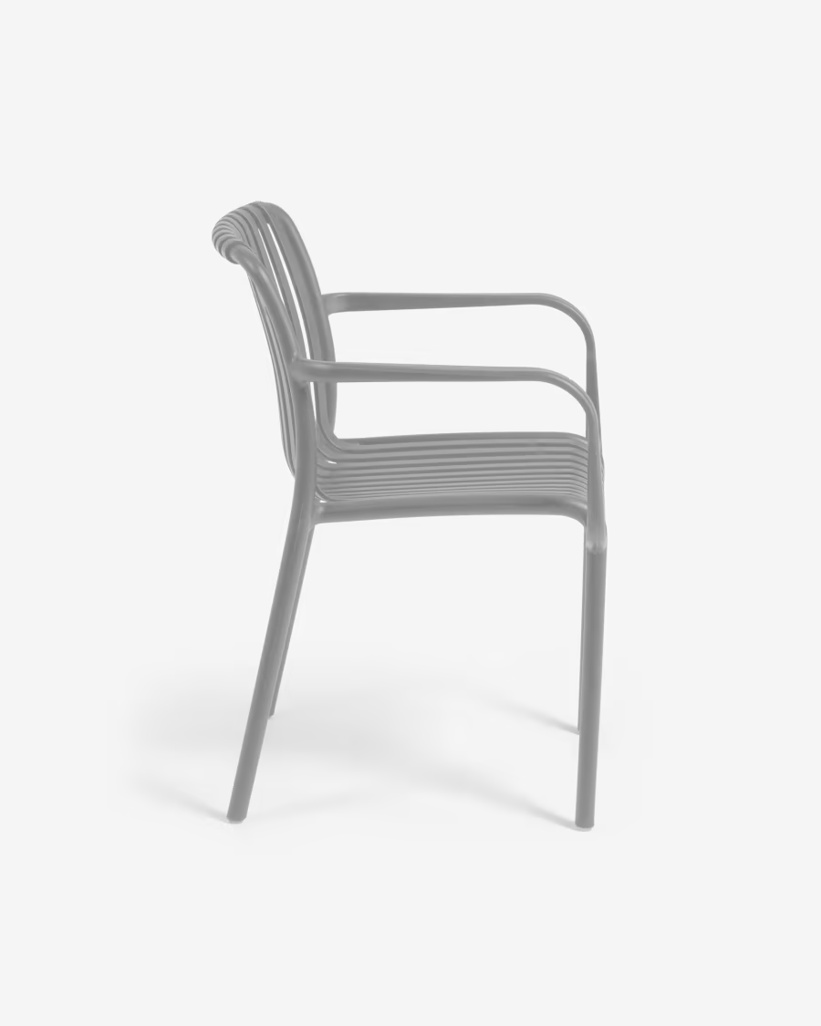 Kave Home Isabellini garden chair in grey