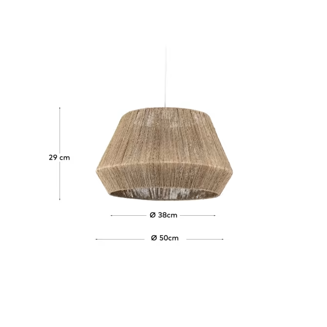 Kave home Crismilda 100% jute light shade with natural finish Ø 50 cm