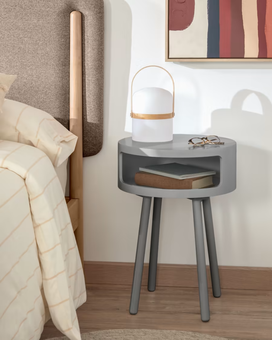 Kave Home Grey Kurb B side table Ø 40 cm